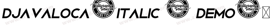 Djavaloca-Italic - DEMO字体转换